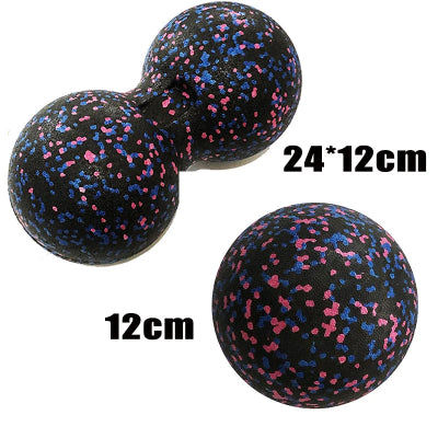Boule de massage noir et rose de 12 et 24 centimetres simple et double