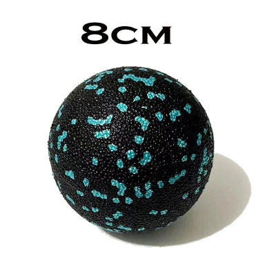 Boule de massage noir et vert de8 centimetres