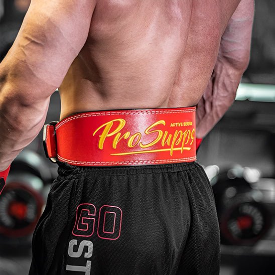 ceinture de musculation rouge