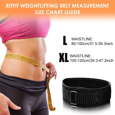 Ceinture de fitness guide des tailles.