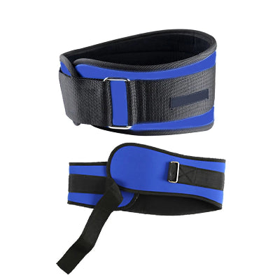 photo d'une ceinture de force couleur noir et bleu