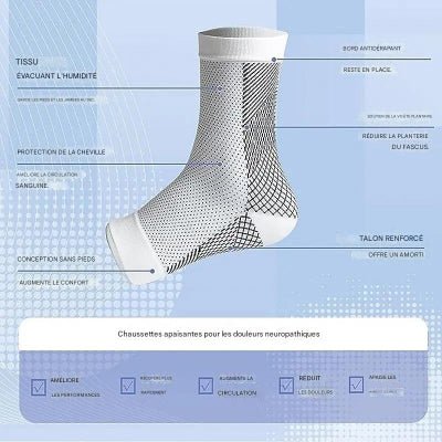 chaussettes de compression reduit douleurs pied