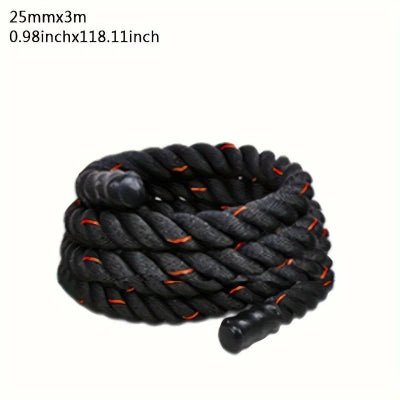 Corde a sauter lestee vingt cinq milimetres noir et rouge