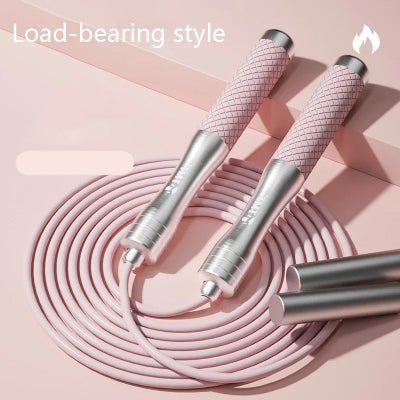 Corde a sauter couleur argent t rose