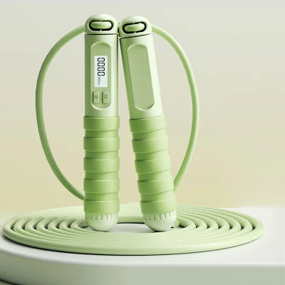 Corde a sauter image montrant le modele vert avec compteur numerique