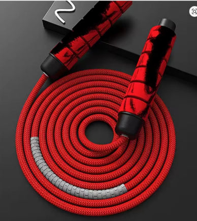 Corde a sauter image montrant le modele rouge a poid reglable