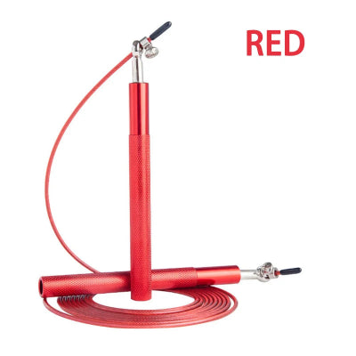 Corde a sauter couleur rouge metallique