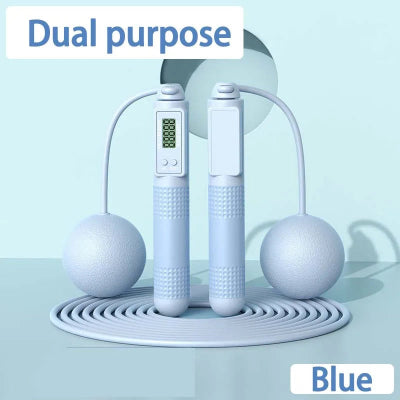 Double usage corde a sauter bleu