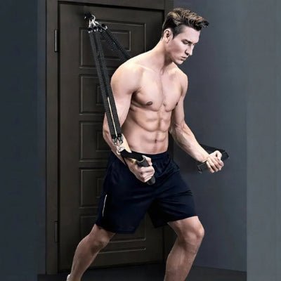 Elastique musculation homme exercice maison