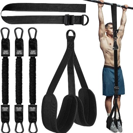 elastique musculation système de bande assistance pull up noir