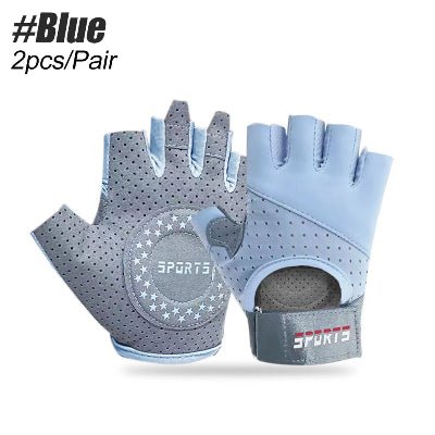 Gant musculation femme couleur bleu