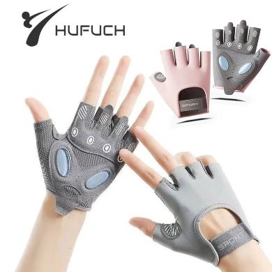 Gant pour musculation multisports rose et gris pour femme