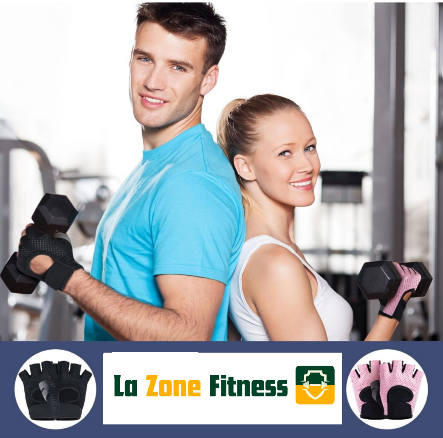 Gant de musculation photo avec un couple au gym