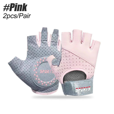gant musculation femme rose