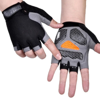 Gant musculation photo montrant les gants en couleur noir et gris