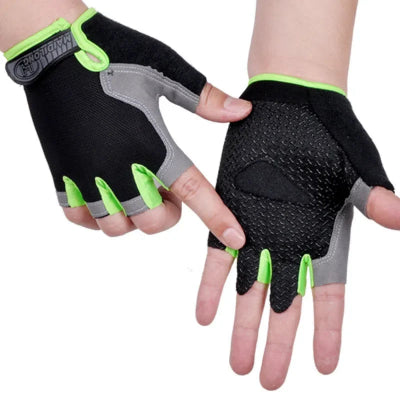 Gant musculation photo montrant les gants en couleur verte
