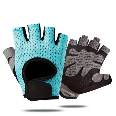 Gant pour musculation bleu et gris