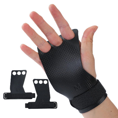 Gant de musculation en fibre de carbone montrer en noir