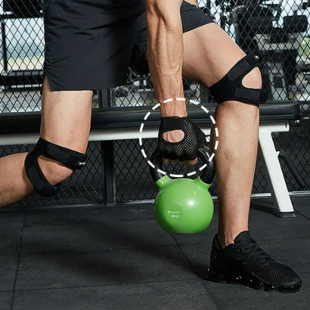 Gant pour musculation homme avec kettlebell