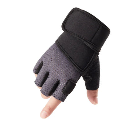 Gant pour musculation noir et gris
