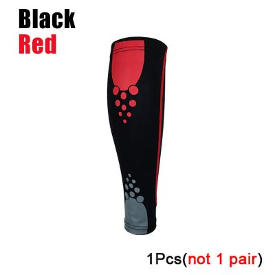 manchon de compression noir et rouge
