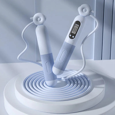 Modele bleu de corde a sauter
