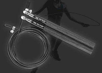 Poignee aluminium noir corde a sauter