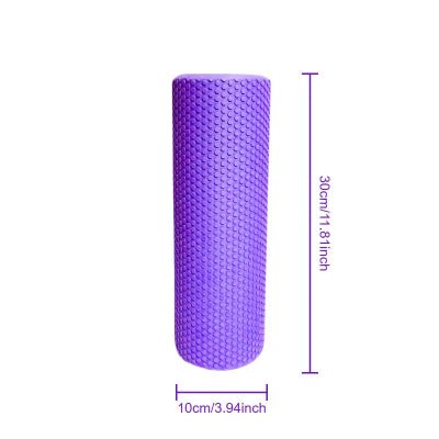 Rouleau de massage violet trente centimetres