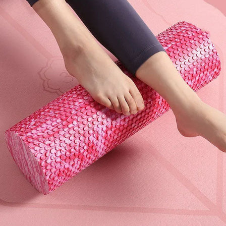rouleau de massage rose pour relaxer vos muscles apres votre seance de fitness