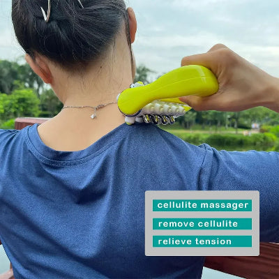 Rouleau de massage jaune anti-cellulite