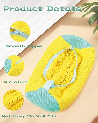 Sac de lavage de chaussures en microfibre