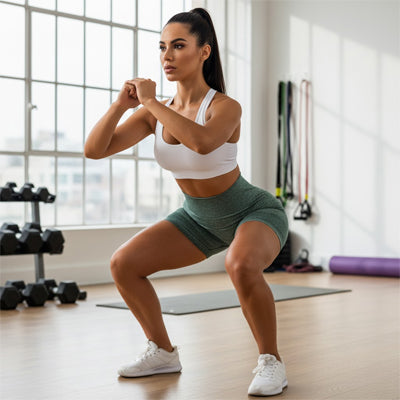 Short de sport femme squat lire