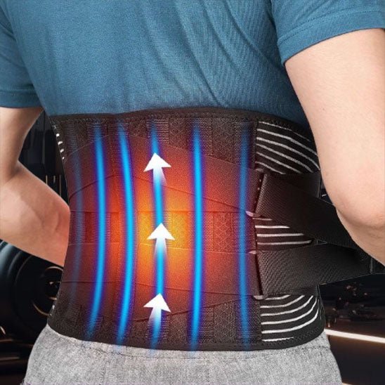Ceinture lombaire avec 6 soutiens,  pour soulager le dos.