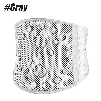 Ceinture lombaire chauffante montrant le modele en gris