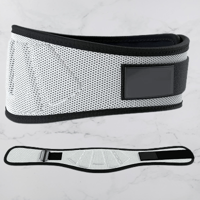 Ceinture pour la musculation - FitnessWaistBelts™ - Gris - La Zone Fitness