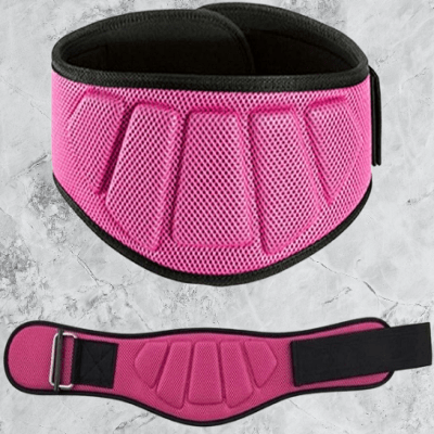 Ceinture pour la musculation - FitnessWaistBelts™ - Rose - La Zone Fitness