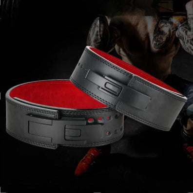 Ceinture de force noir et rouge 10mm