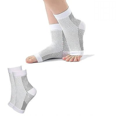 Chaussettes de compression blanche