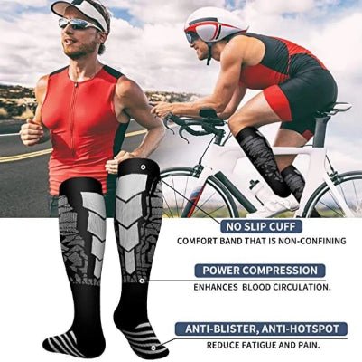 Chaussette de compression homme jogging vélo exterieur