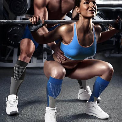 chaussettes de compression couple squat gym