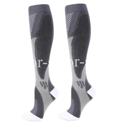 Chaussette de compression grise
