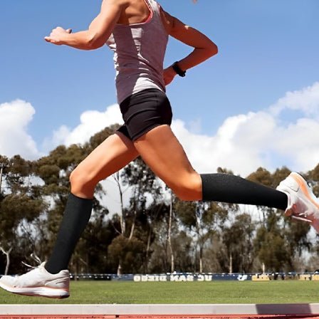 Chaussette de compression femme jogging exterieur