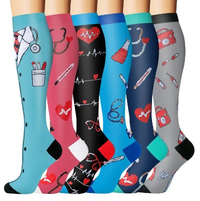 Chaussettes de compression motifs medical amusant