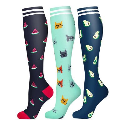 Chaussettes de compression sport motifs amusant