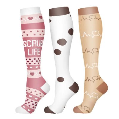 Chaussettes de compression sport motifs different