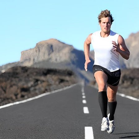 Chaussette de compression homme jogging exterieur