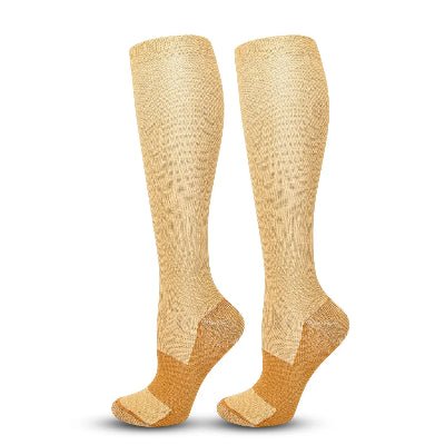 Chaussette de compression montrer beige