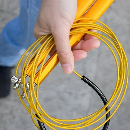 Corde a sauter jaune metalliser