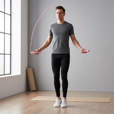 Corde a sauter homme salle interieur