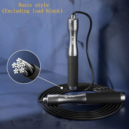 Corde à sauter Noir & Argent – version Standard sans blocs de charge